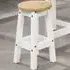 Corona Low Breakfast Stool Set of 2 - White