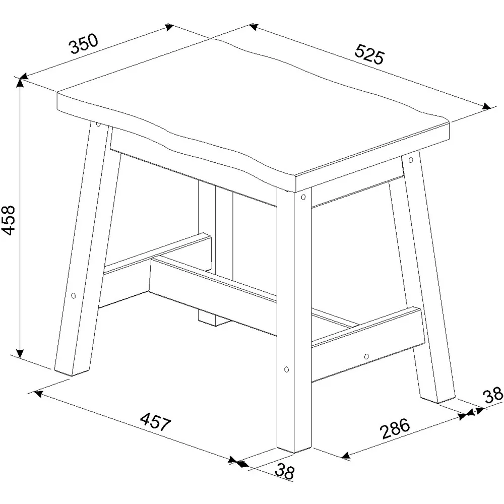 Corona Set of 2 Dining Benches - Black