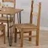 Corona Set of 2 Dining Chairs - Brown, Pine