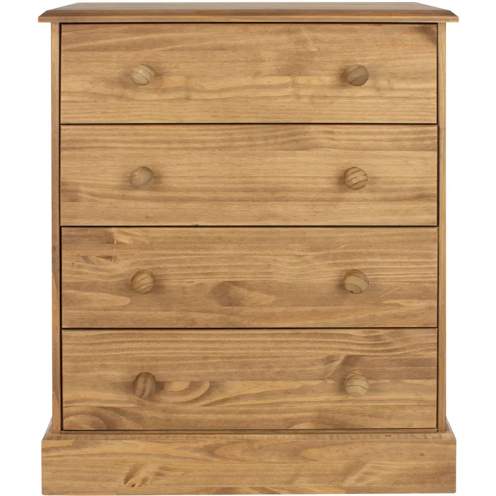 Cotswold 4 Drawer Chest of Drawers - Wood