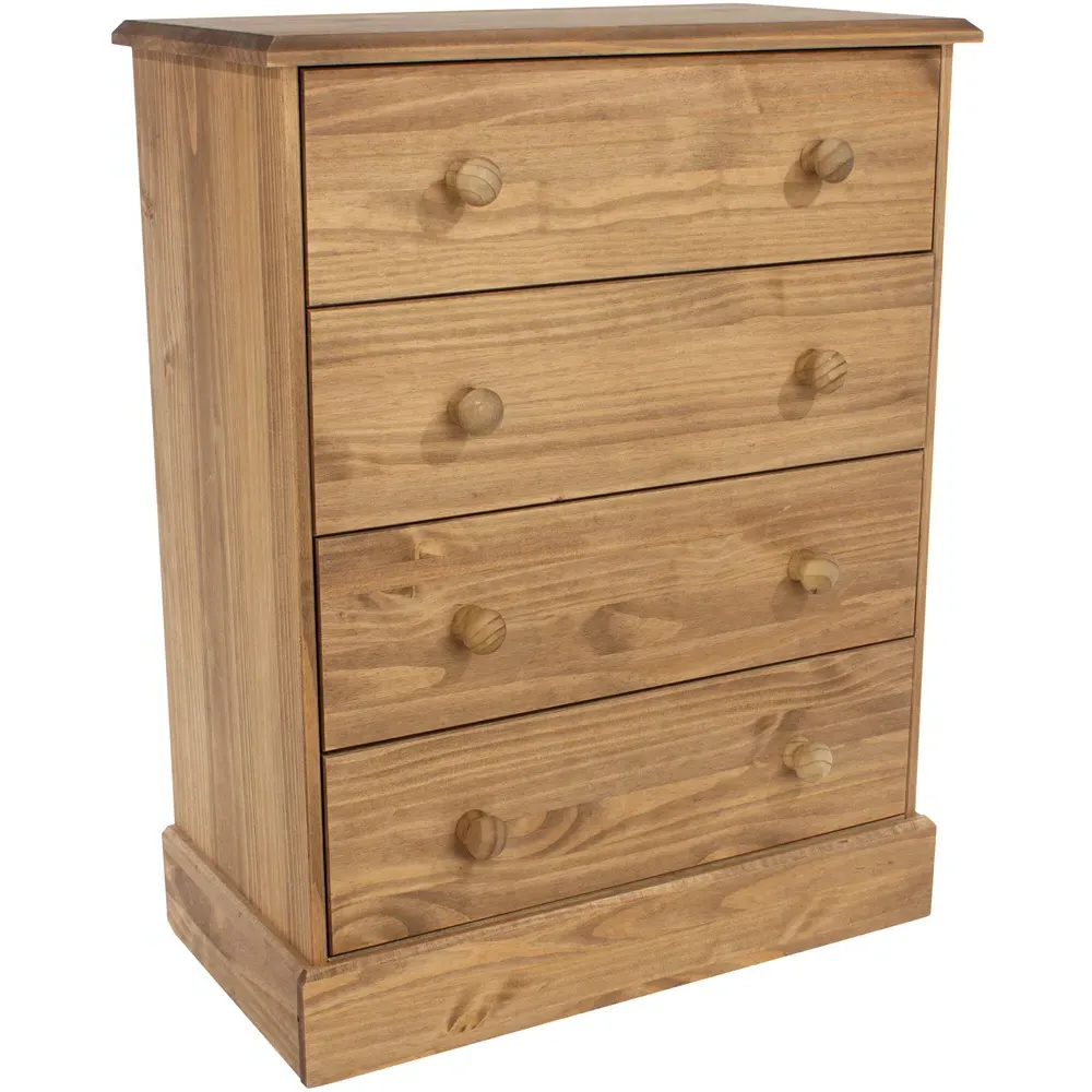 Cotswold 4 Drawer Chest of Drawers - Wood