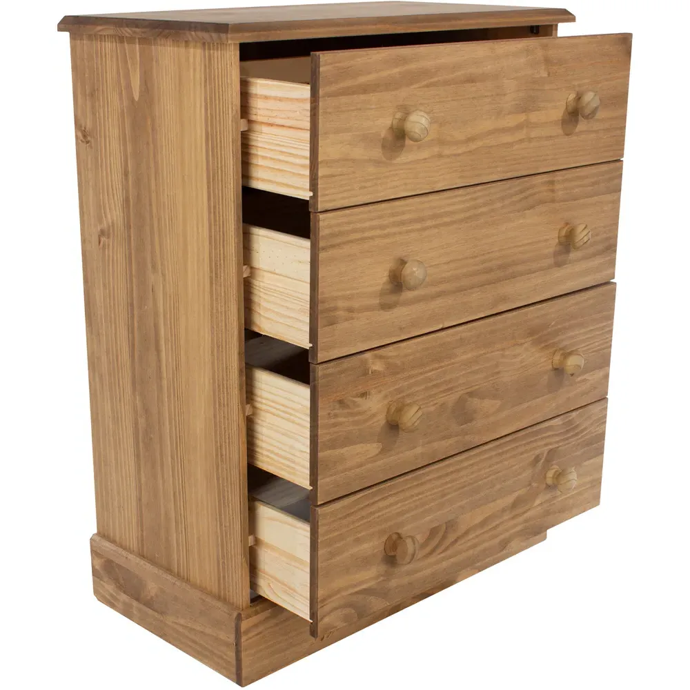 Cotswold 4 Drawer Chest of Drawers - Wood