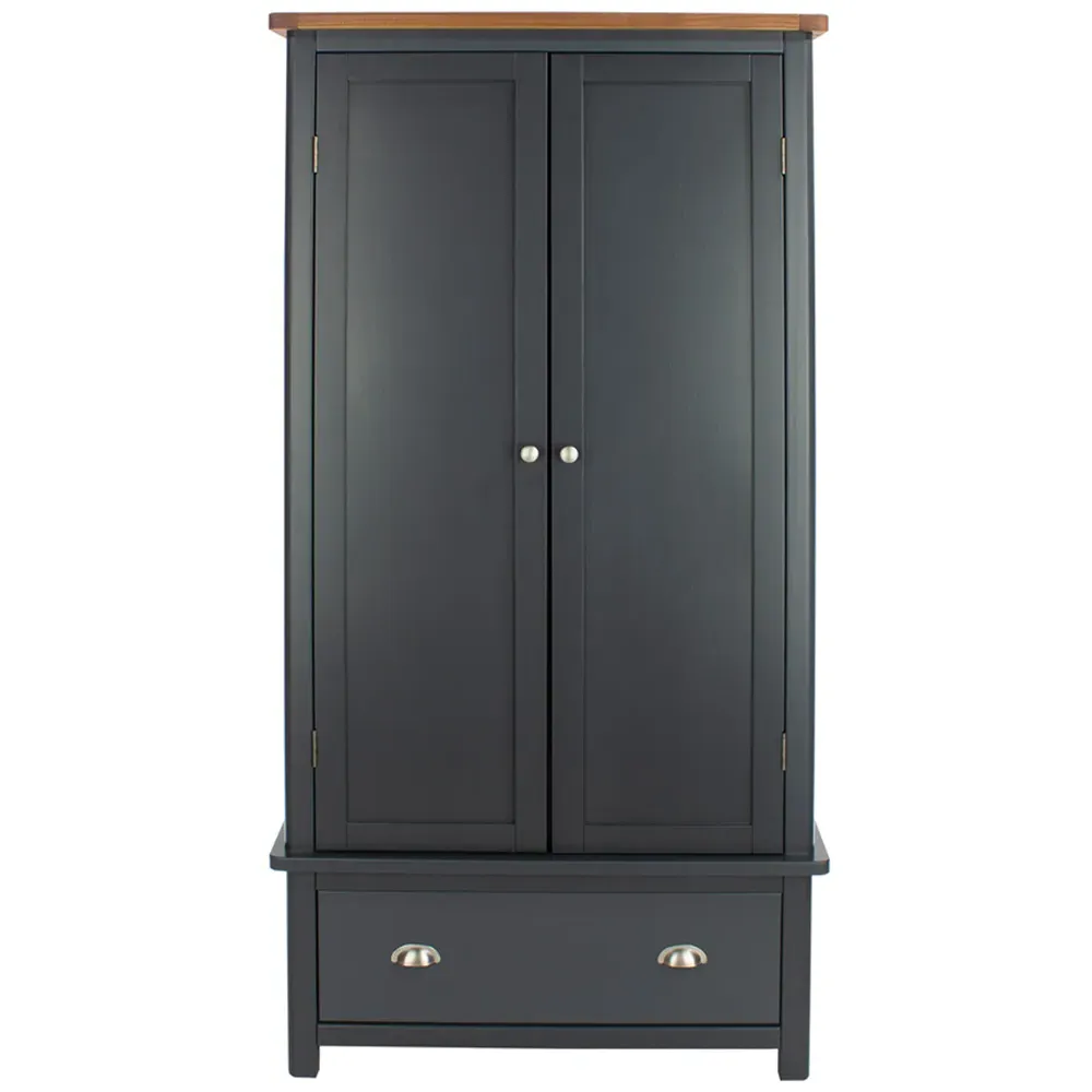 Dunkeld 2 Door Single Drawer Wardrobe - Blue