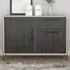 Harvard 2 Door Single Drawer Small Sideboard - Grey Oak