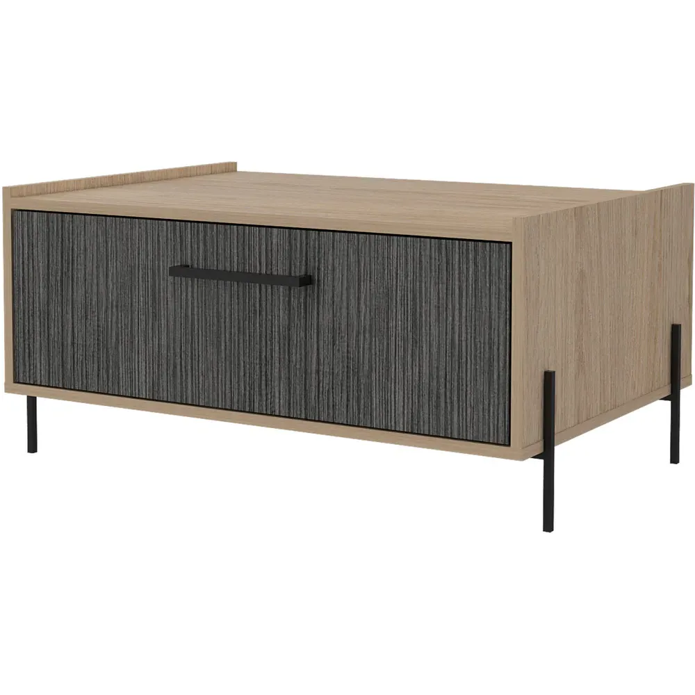Harvard Single Door Coffee Table - Brown, Oak