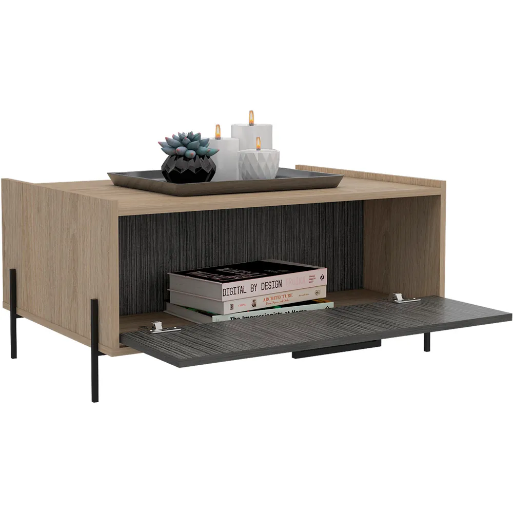 Harvard Single Door Coffee Table - Brown, Oak