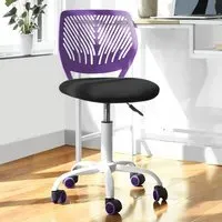 Loft Compact Study Chair - Purple, Black