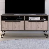 Nevada 4 Door TV Unit - Brown, Oak