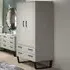 Texas 2 Door 2 Drawer Wardrobe - Grey, Pine