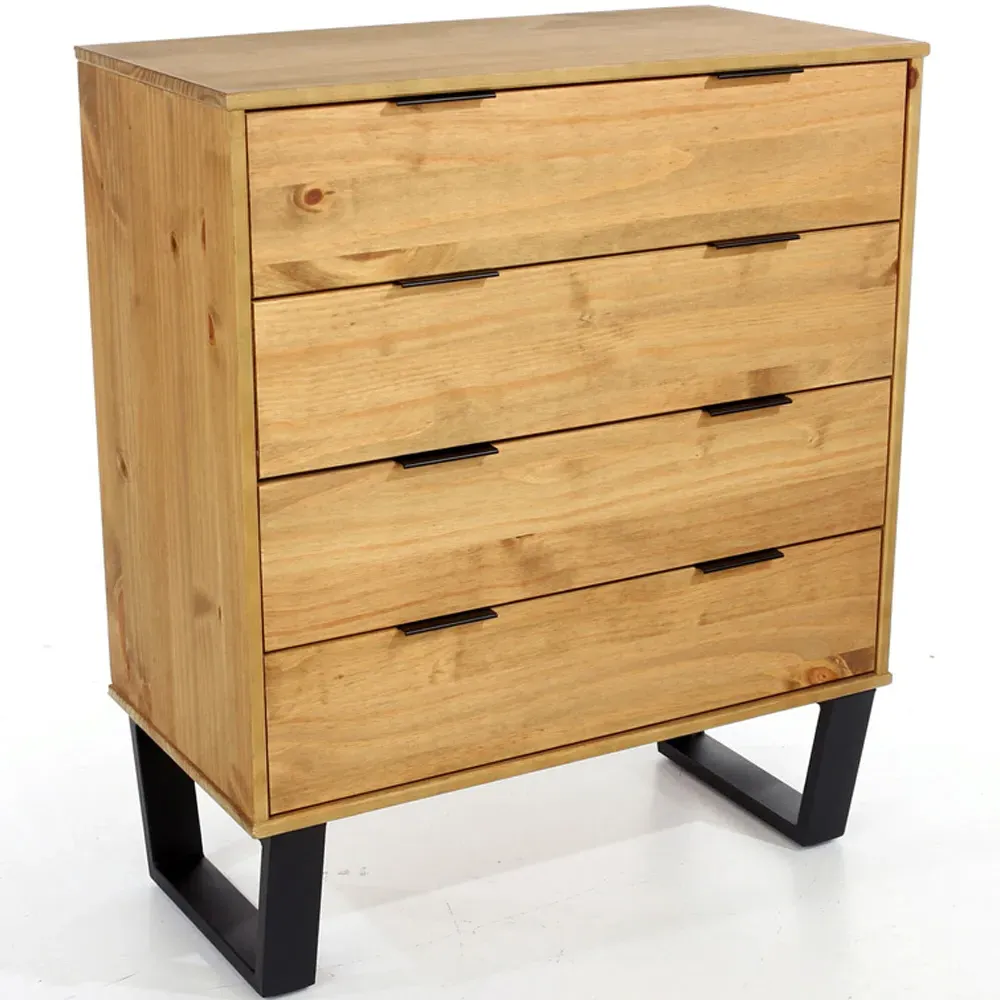 Texas 4 Drawer Chest of Drawers - Brown, Pine