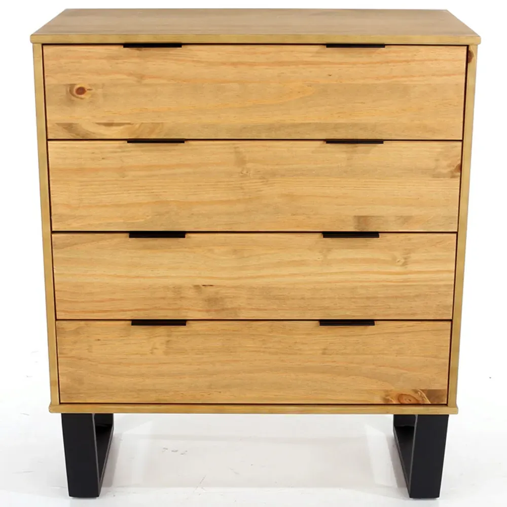 Texas 4 Drawer Chest of Drawers - Brown, Pine