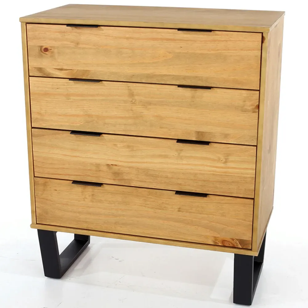 Texas 4 Drawer Chest of Drawers - Brown, Pine