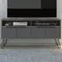 Vegas 4 Door Wide Screen TV Unit - Grey, Oak