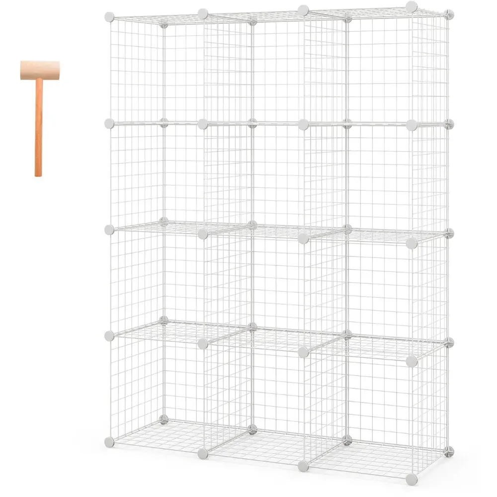 12 Cube Storage Unit - White