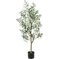 130cm Artificial Olive Tree with Fruits - Multi