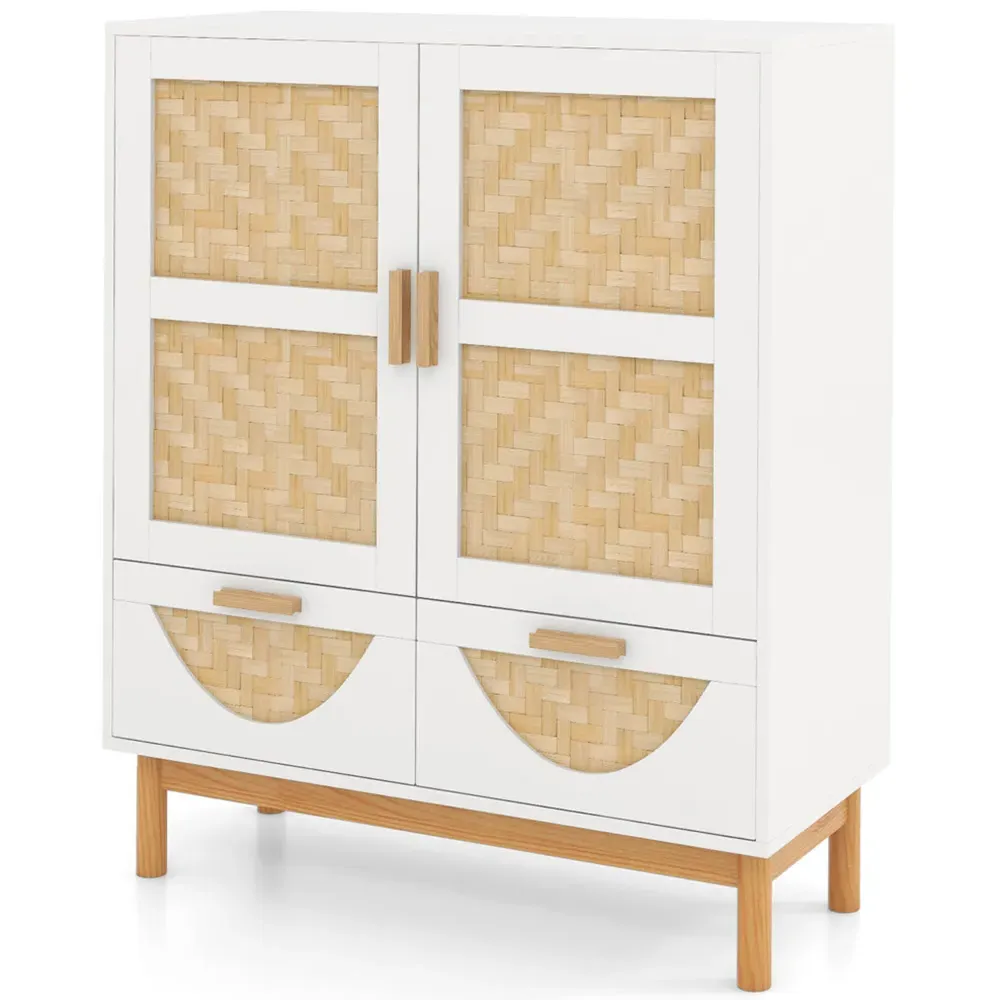 2 Door 2 Drawer Sideboard - White