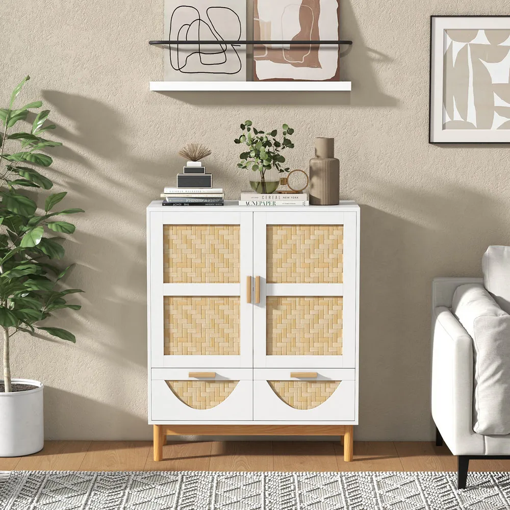 2 Door 2 Drawer Sideboard - White