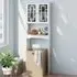 2 Door Over-Toilet Storage Cabinet - White