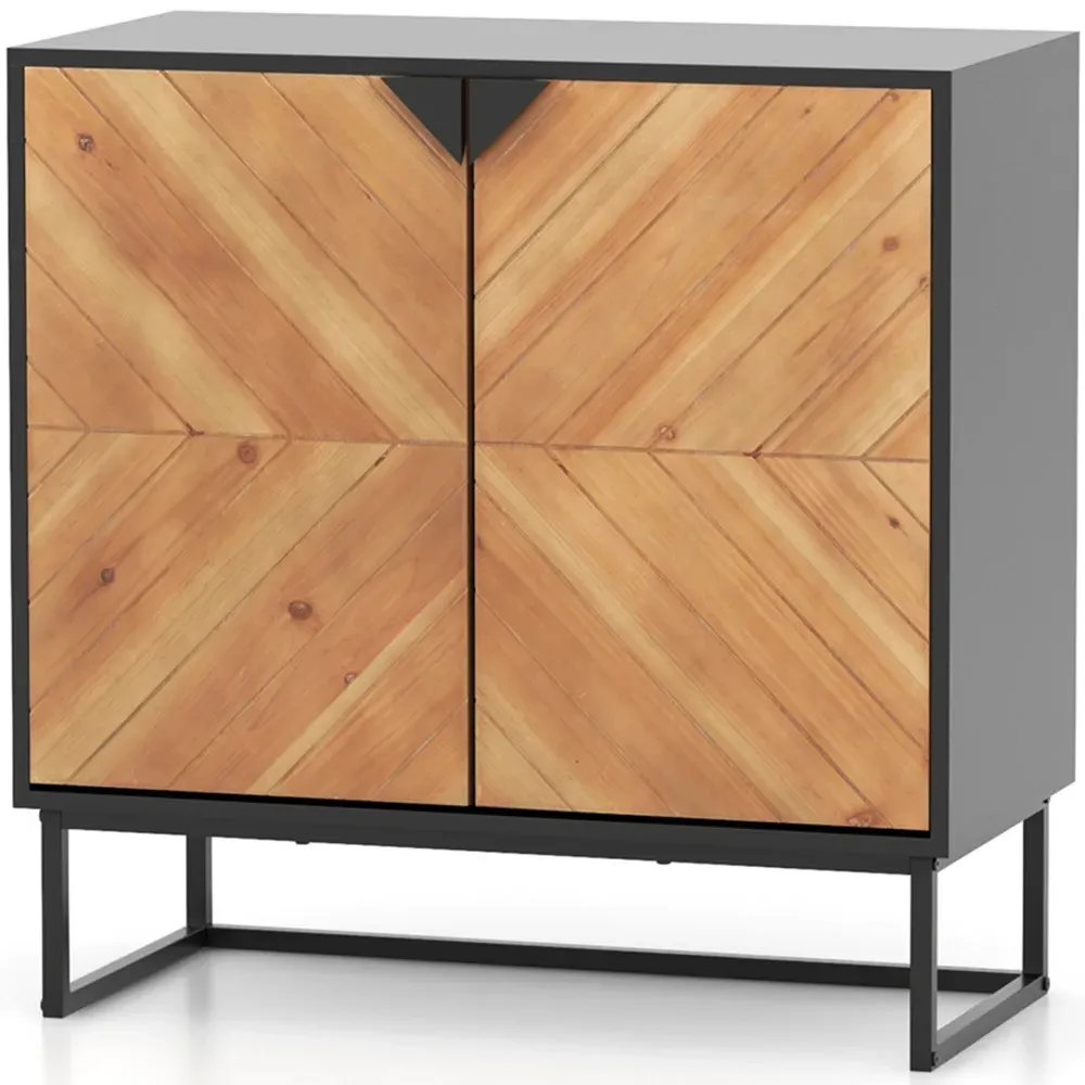 2 Door Sideboard - Black