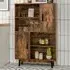 2 Door Sideboard with 4 Shelves - Brown