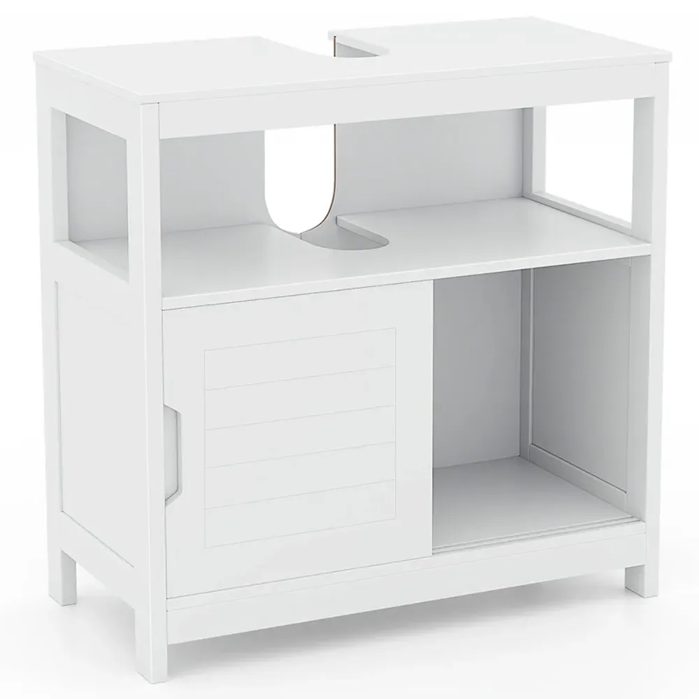 2 Door Under Sink Bathroom Cabinet - White