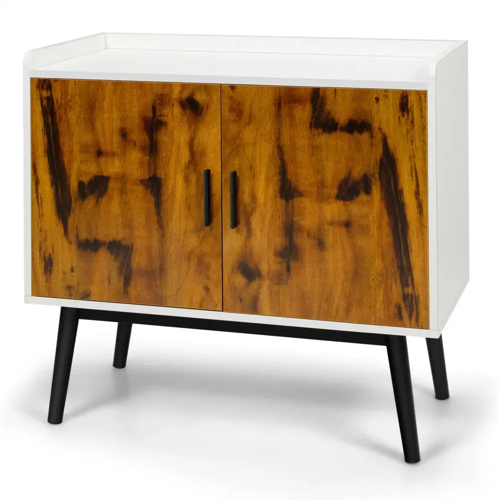 2 Door Wooden Sideboard - Multi