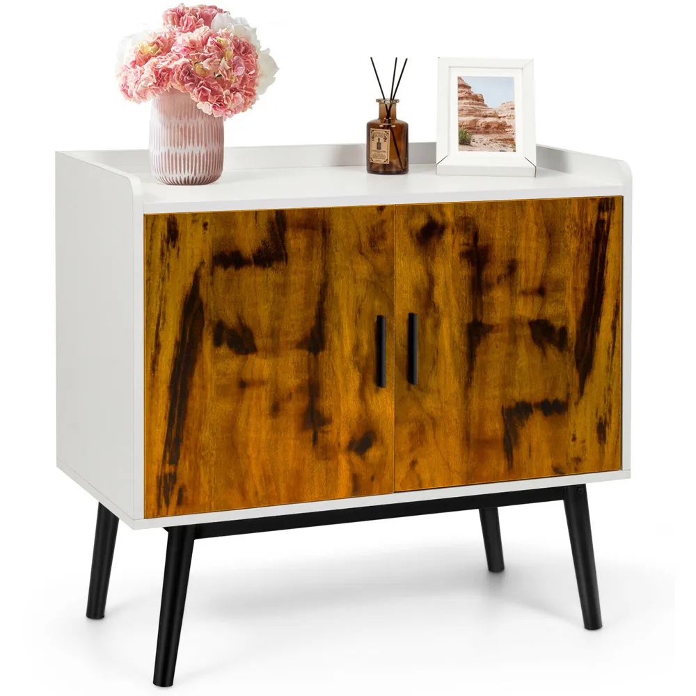 2 Door Wooden Sideboard - Multi