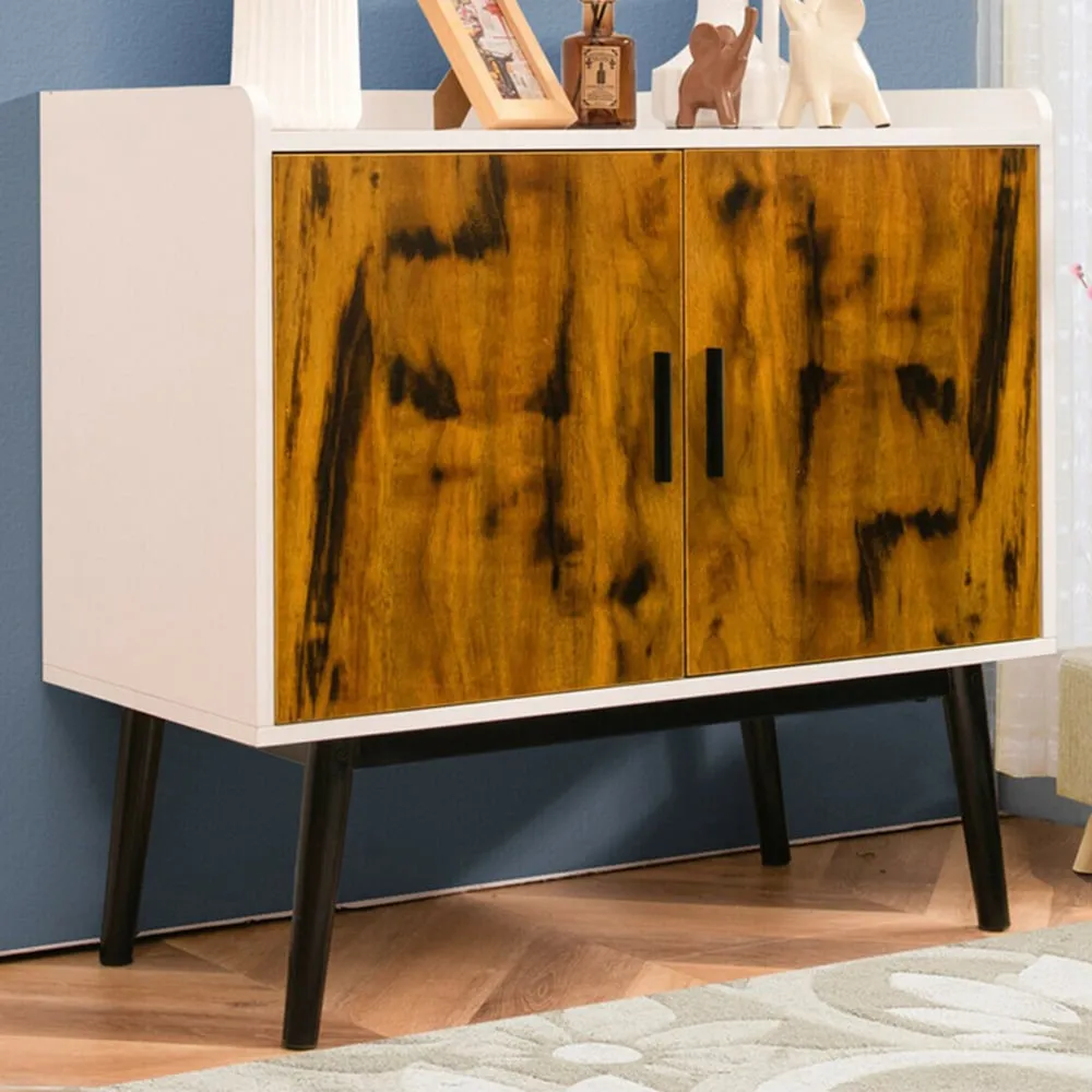 2 Door Wooden Sideboard - Multi image