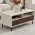 2 Drawer 2 Shelf Coffee Table - White