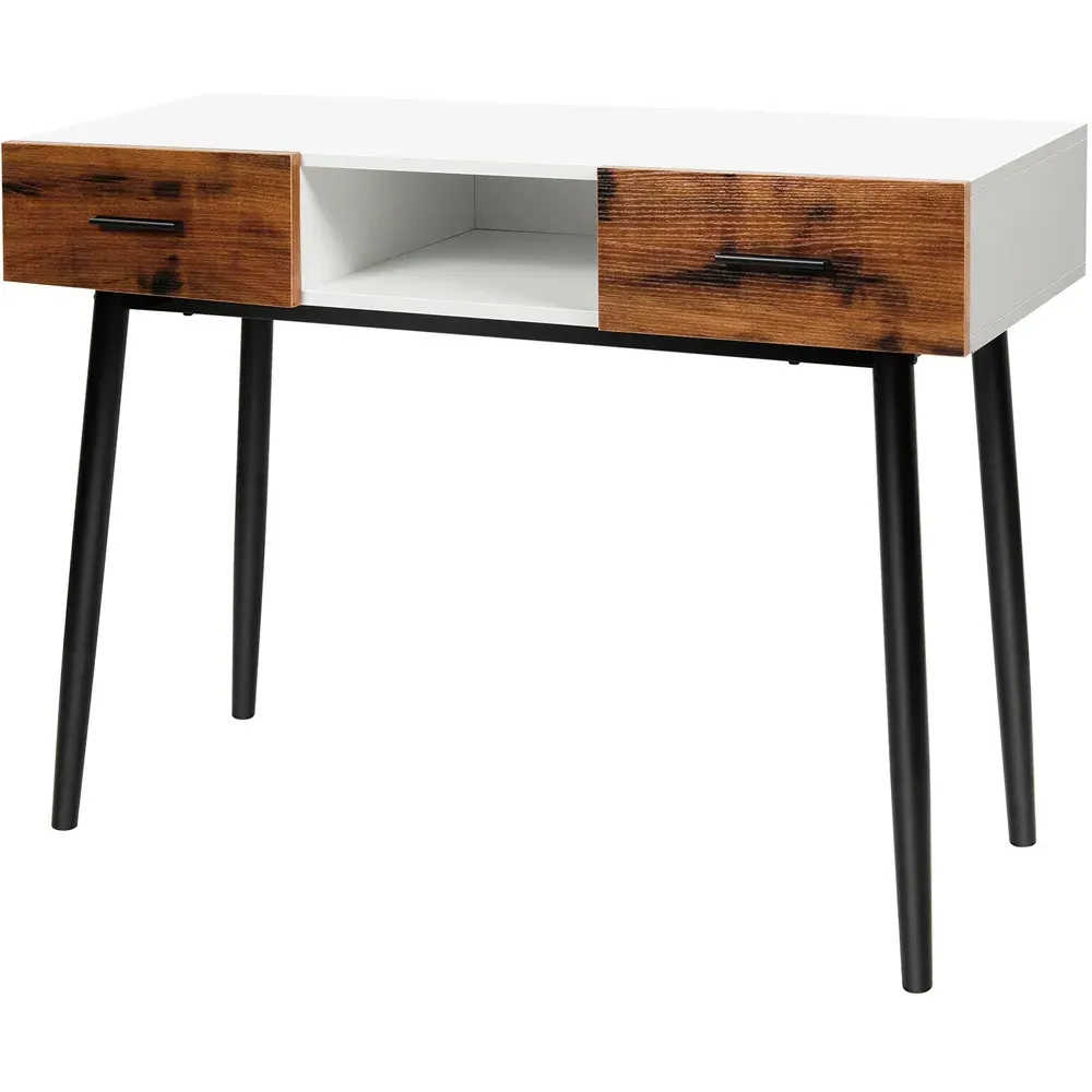 2 Drawer Industrial Console Table - Multi