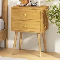 2 Drawer Nightstand - Wood