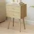 2 Drawer Nightstand - Wood, Oak