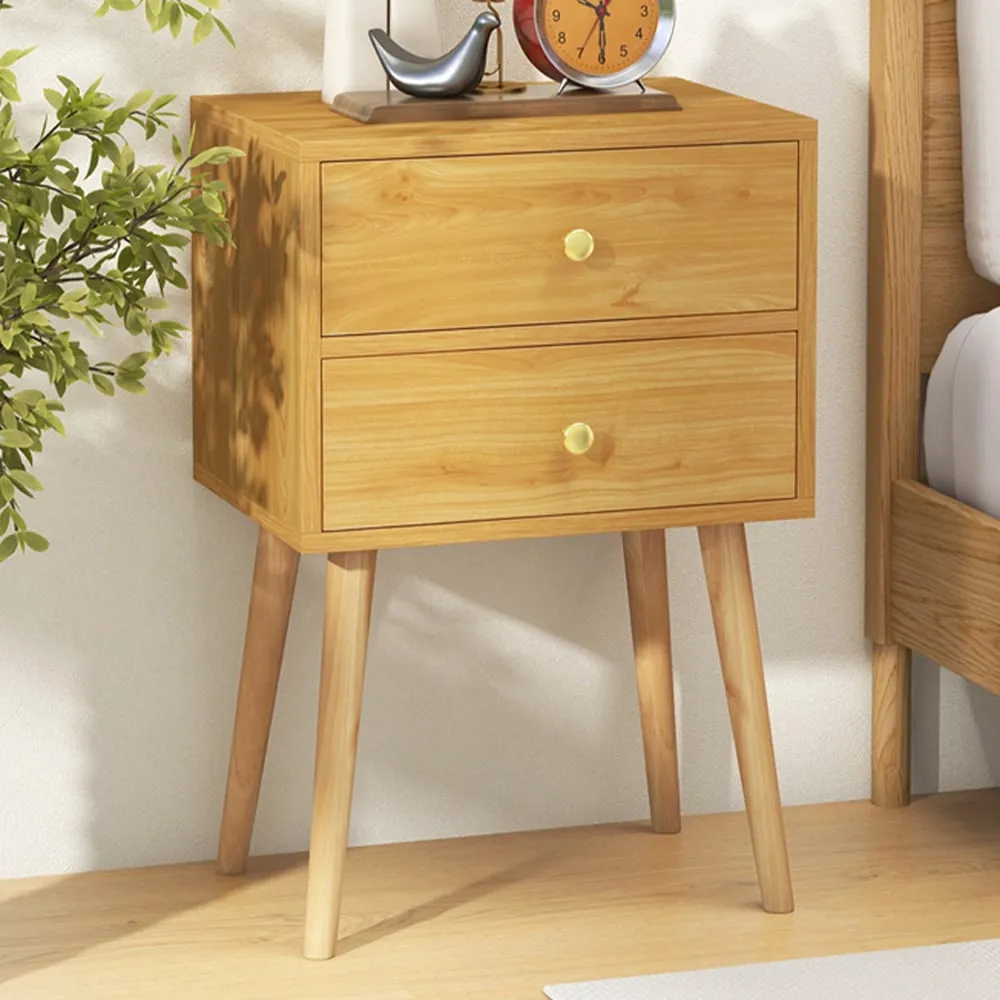 2 Drawer Nightstand - Wood image