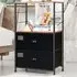 2 Drawer Single Shelf Storage Unit - Multi