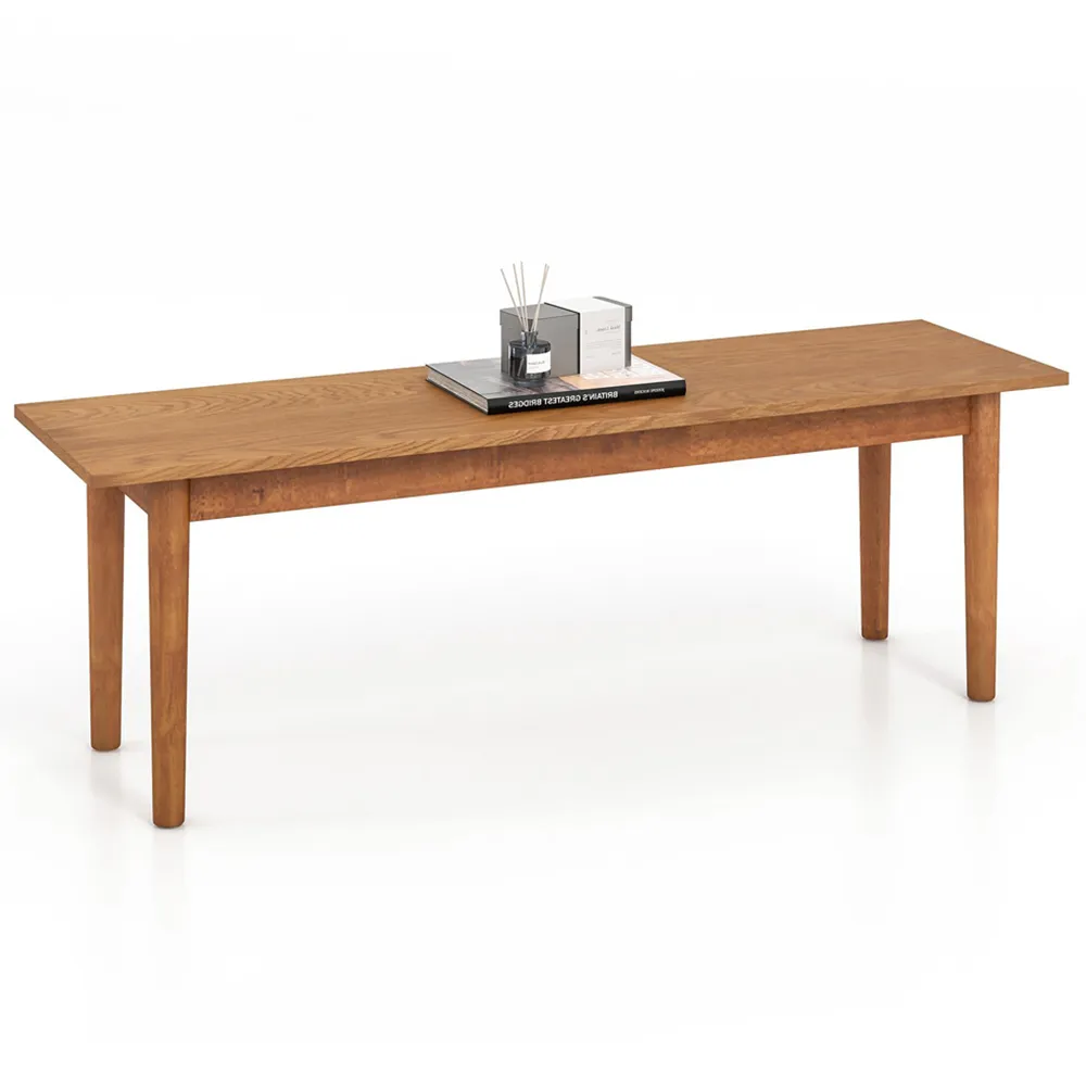 2-Seater Dining Bench - Brown, Solid Wood