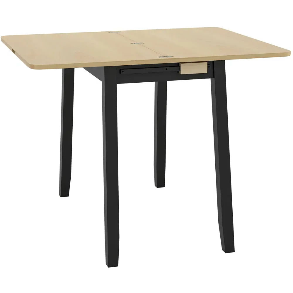 2 Seater Extendable Dining Table with Storage - Natural