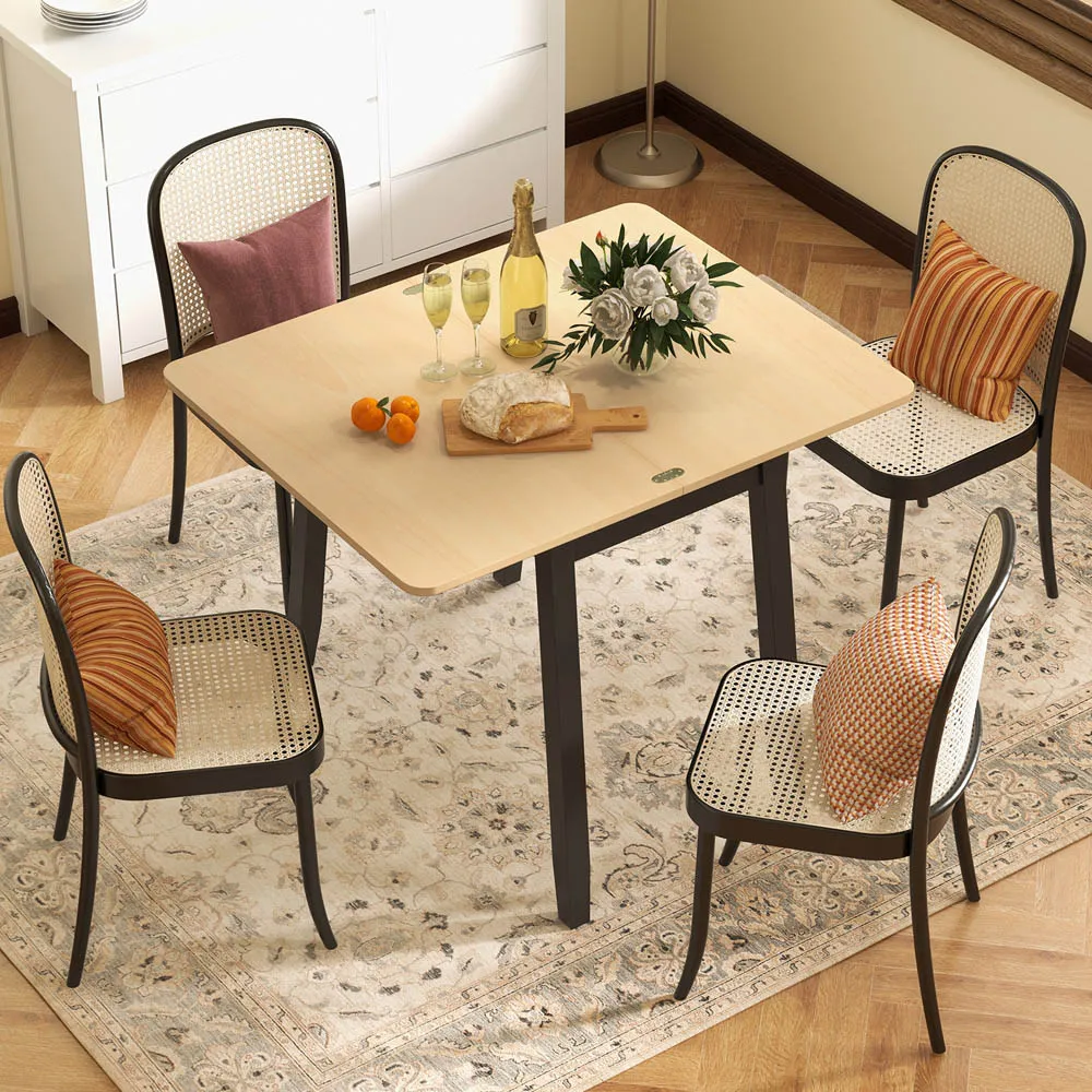 2 Seater Extendable Dining Table with Storage - Natural
