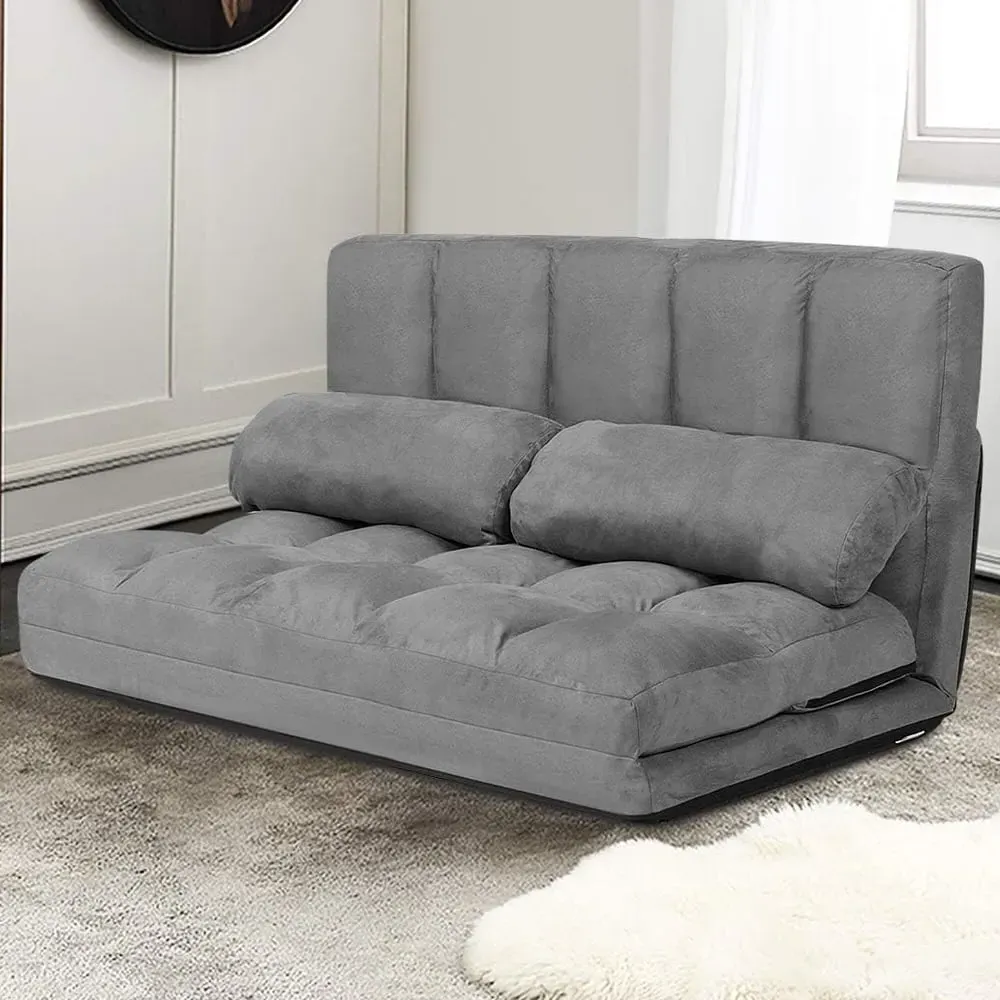 2 Seater Grey Sofa Bed