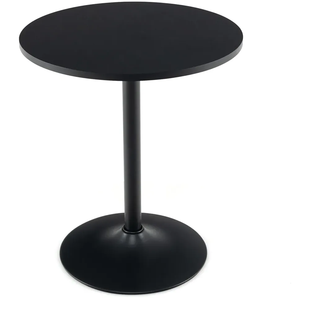 2 Seater Round Dining Table - Black, Metal