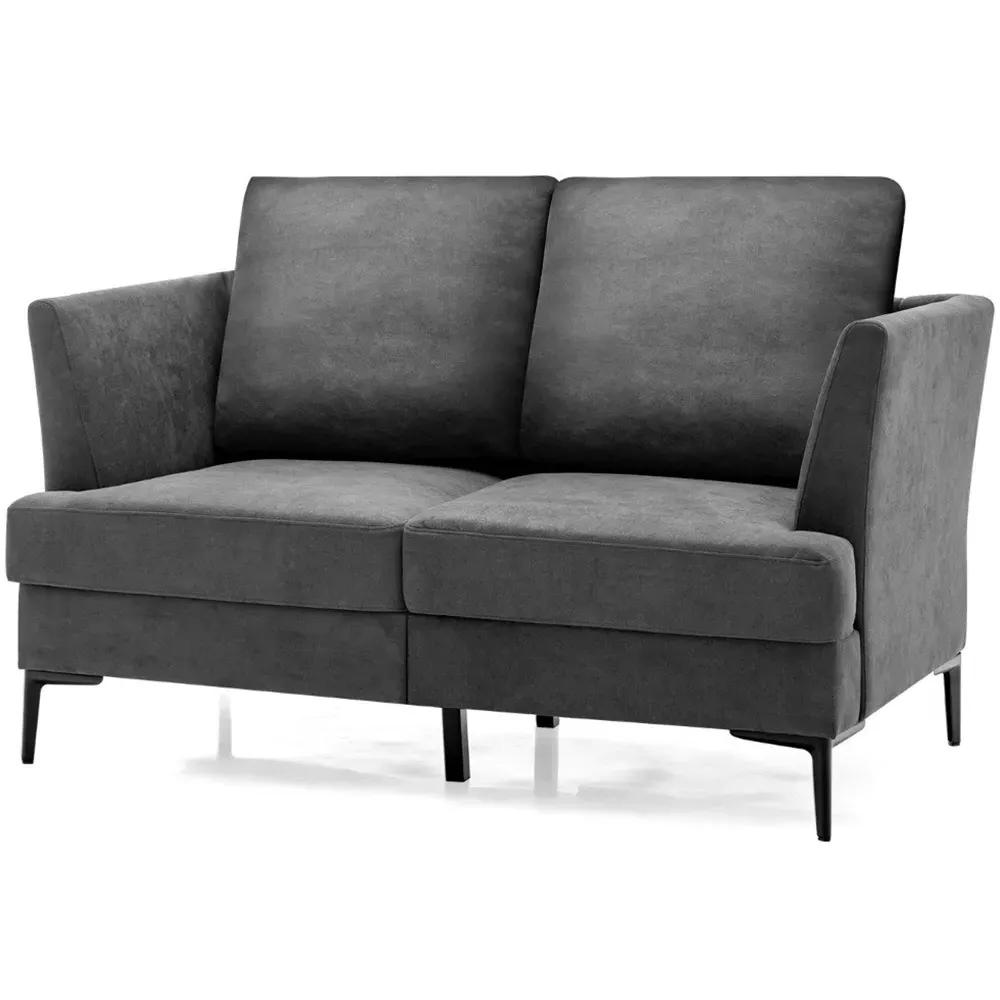 2-Seater Sofa - Grey, Linen