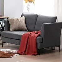 2-Seater Sofa - Grey, Linen