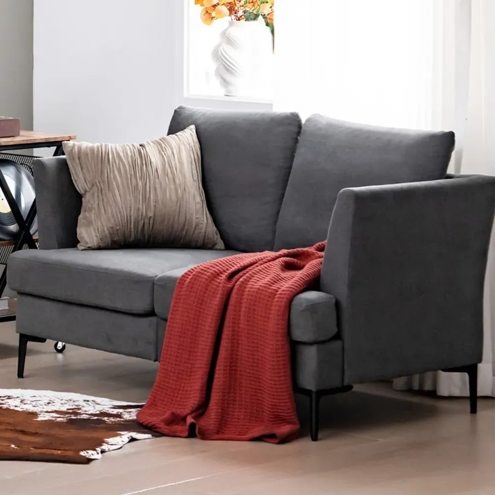 2-Seater Sofa - Grey, Linen image