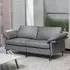 2-Seater Upholstered Sofa - Grey