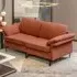2-Seater Upholstered Sofa - Red