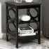 2 Shelf Bedside Table - Coffee, MDF