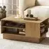 2 Shelf Rectangle Coffee Table - Natural