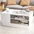 2 Shelf Rectangle Coffee Table - White