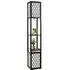 2 Shelf Storage Floor Lamp with Foot Switch - Multi
