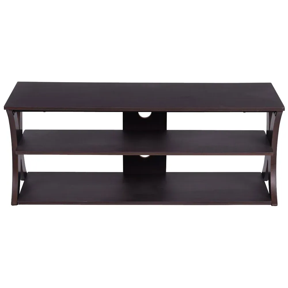 2 Shelf TV Unit - Brown