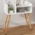 2 Tier Nightstand Set of 2 - White